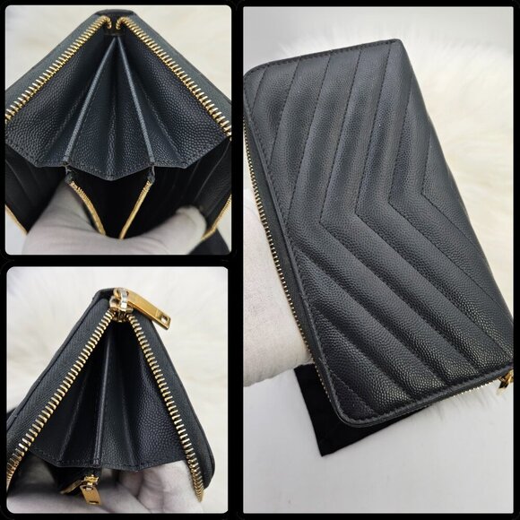 Saint Laurent  Cassandre Matelassé Zip Around Wallet - Picture 17 of 17